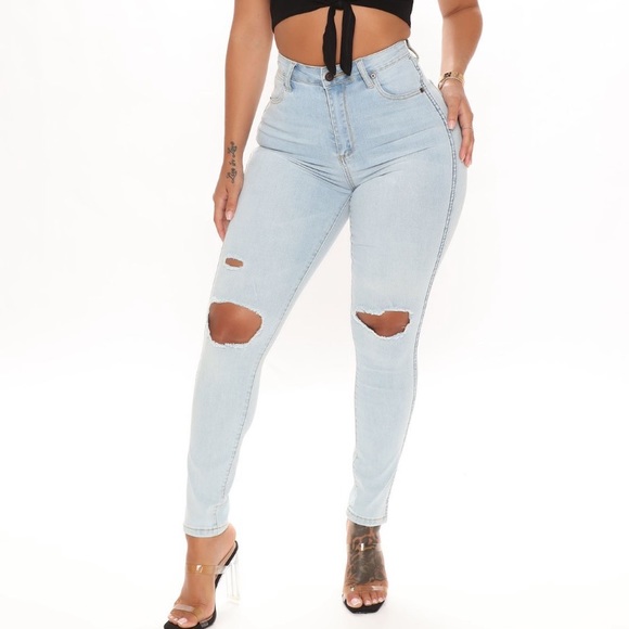 Take It Easy Ripped Skinny Jeans. - Picture 1 of 15